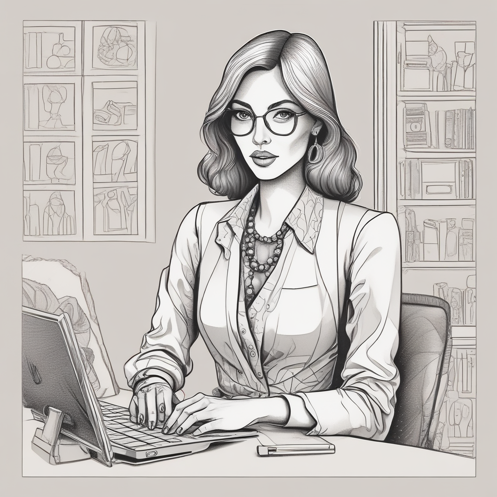 张小姐头像，时尚博主形象